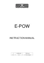 Preview for 1 page of SMS E-POW Instruction Manual