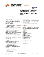 Preview for 1 page of SMSC 1.8V IO Voltage (10%) flexPWR USB3310 Product Review