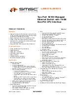 SMSC LAN9311 Datasheet preview