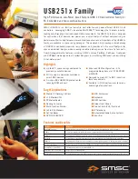 Preview for 1 page of SMSC USB 2.0 Hub Controller USB2514i Features And Benefits