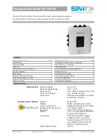 SMT FSC-UFC24 Technical Data Sheet предпросмотр