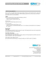 Предварительный просмотр 18 страницы SMT FSC-UFC24 Technical Data Sheet