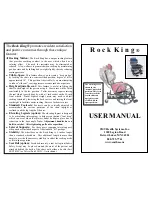 Предварительный просмотр 1 страницы SMT Rock King User Manual