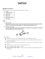 Preview for 4 page of SMTAV BA20N User Manual