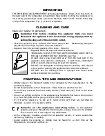 Предварительный просмотр 9 страницы SNAIGE C 29SM Instructions For Use Manual