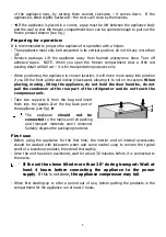 Предварительный просмотр 6 страницы SNAIGE F 27FG Instructions For Use Manual