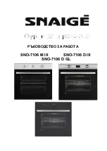 Предварительный просмотр 1 страницы SNAIGE SNO-7106 D IX Manual