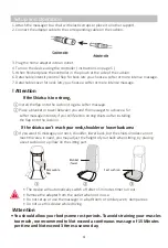 Preview for 4 page of Snailax SL-233G Use & Care Manual