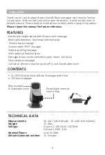 Preview for 3 page of Snailax SL-233H Use & Care Manual