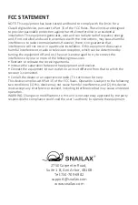 Предварительный просмотр 8 страницы Snailax SL-233H Use & Care Manual