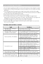 Preview for 6 page of Snailax SL-256 Use & Care Manual