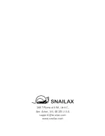 Preview for 8 page of Snailax SL-261 Use & Care Manual