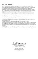 Предварительный просмотр 8 страницы Snailax SL-481-W Use & Care Manual