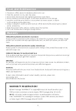 Preview for 6 page of Snailax SL-491 Use & Care Manual