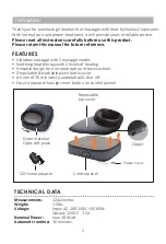 Preview for 2 page of Snailax SL-522VG Use & Care Manual