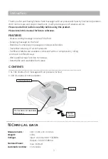 Предварительный просмотр 2 страницы Snailax SL-581 Use & Care Manual