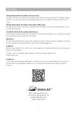 Предварительный просмотр 7 страницы Snailax SL-581 Use & Care Manual