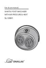 Preview for 1 page of Snailax SL-58A1 Use & Care Manual