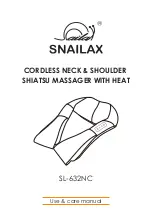 Snailax SL-632NC Use & Care Manual preview