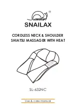 Preview for 1 page of Snailax SL-632NC Use & Care Manual