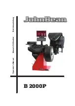 Preview for 1 page of Snap-on Equipment JohnBean B2000P Series Operator'S Manual