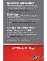 Preview for 10 page of Snap-On Apollo-D9 Manual