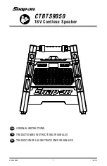 Предварительный просмотр 1 страницы Snap-On CTBTS9050 Original Instructions Manual