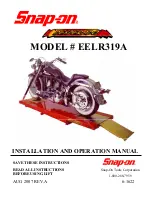 Snap-On DESPERADO EELR319A Installation And Operation Manual предпросмотр