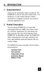 Preview for 3 page of Snap-On EEDM575D Operating Instructions Manual