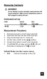 Предварительный просмотр 19 страницы Snap-On EEDM575D Operating Instructions Manual