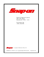 Preview for 51 page of Snap-On EEWB330A Operating Instructions Manual