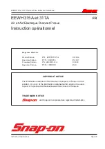 Preview for 29 page of Snap-On EEWH315A Operation Instructions Manual