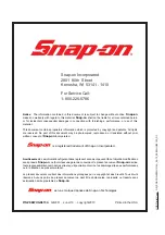 Preview for 52 page of Snap-On EEWH315A Operation Instructions Manual