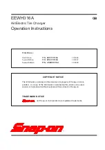 Preview for 3 page of Snap-On EEWH316A Operation Instructions Manual