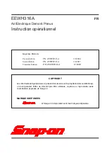 Preview for 27 page of Snap-On EEWH316A Operation Instructions Manual