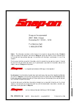 Preview for 48 page of Snap-On EEWH316A Operation Instructions Manual