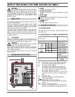 Preview for 3 page of Snap-On MIG125 Operating Instructions Manual