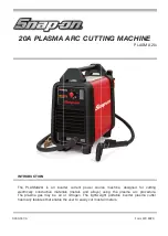 Snap-On PLASMA 20i Manual preview