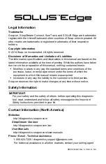 Preview for 1 page of Snap-On SOLUS Edge Quick Start Manual