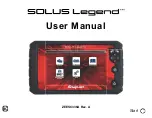 Snap-On Solus Legend User Manual preview