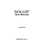 Snap-On Solus User Manual preview