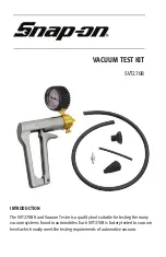 Preview for 1 page of Snap-On SVT270B Manual