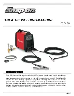 Snap-On TIG 150i User Manual preview