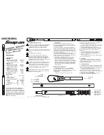 Snap-On TQR400A User Manual предпросмотр