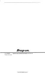 Preview for 20 page of Snap-On WBM250 User Manual