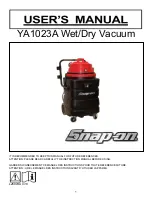 Предварительный просмотр 1 страницы Snap-On YA1023A User Manual