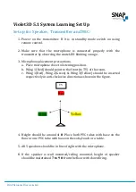 Предварительный просмотр 2 страницы SNAP Violet3D Learning Procedure