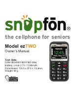 Snapfon ezTWO Owner'S Manual предпросмотр