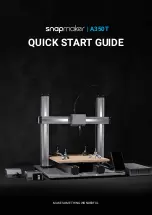 Snapmaker A350T Quick Start Manual preview