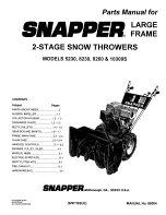 Snapper 10300S Parts Manual preview